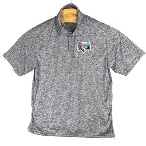 Holloway Polo Shirt Adult L Gray dry-Excel Minor League Baseball Diversity